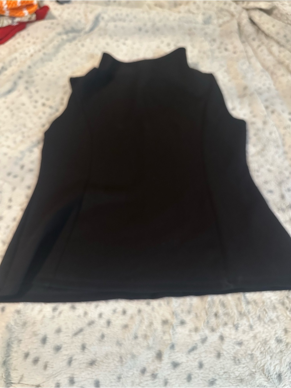 Banana Republic Black Sleeveless Mock Neck Camisole
